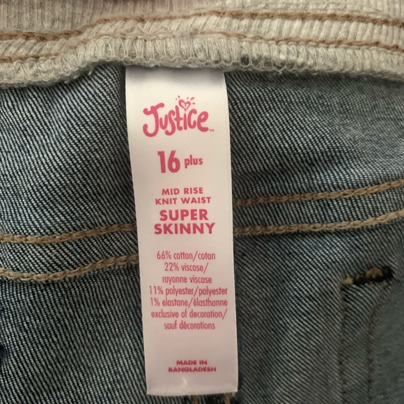 Girls Justice Jeans Jeggings - Picture 3 of 3